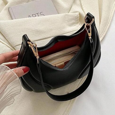 Shoulder Bag for Women,Y2K Tote Bag for Women Handbag Shoulder Shopper Travel Purse with Zipper with Chain Strap in Saudi Arabia