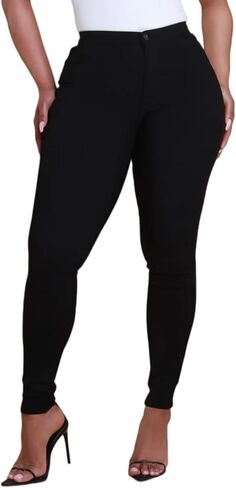 Women’s High Waisted Stretch Jeans Denim Leggings with Real Back Pockets Jeggings for Women in Saudi Arabia