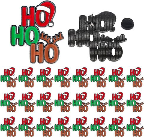 24 حزمة دبابيس عيد الميلاد السائبة Hohoho المينا دبابيس هدايا عيد الميلاد حزب تفضل عيد الميلاد سانتا قبعة الأيائل التلبيب دبابيس للحقائب القبعات الملابس دبابيس اكسسوارات للنساء الرجال الديكور in Saudi Arabia