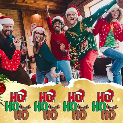 24 حزمة دبابيس عيد الميلاد السائبة Hohoho المينا دبابيس هدايا عيد الميلاد حزب تفضل عيد الميلاد سانتا قبعة الأيائل التلبيب دبابيس للحقائب القبعات الملابس دبابيس اكسسوارات للنساء الرجال الديكور in Saudi Arabia