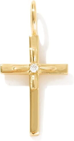 Gelin Diamond Cross Charm Pendant in 14K Gold in Saudi Arabia