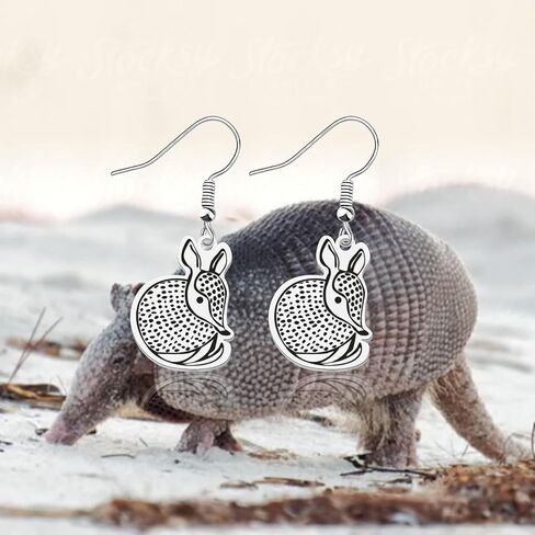 OKEYCH Armadillo Lover Gift Armadillo Shape Earrings Who Loves Armadillo Jewelry Wildlife Conservation gift in Saudi Arabia