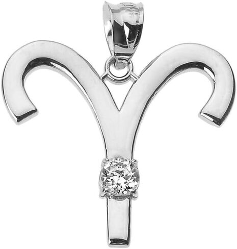 Elegant Sterling Silver 12 Personalized Zodiac Birthstone Cubic Zirconia Charm Pendant in Saudi Arabia