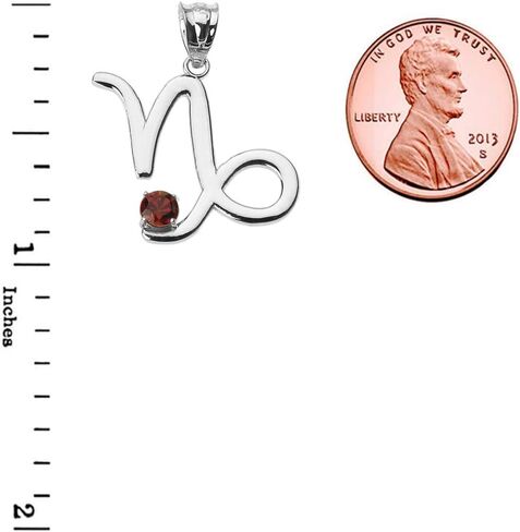 Elegant Sterling Silver 12 Personalized Zodiac Birthstone Cubic Zirconia Charm Pendant in Saudi Arabia