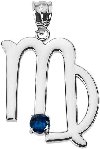 Elegant Sterling Silver 12 Personalized Zodiac Birthstone Cubic Zirconia Charm Pendant in Saudi Arabia