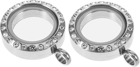 DOITOOL Elegant Round Stainless Steel Photo Frame for Women Lightweight Design for Special Occasions and in Saudi Arabia