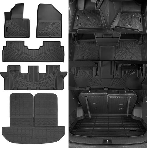 Naibeve Floor Mats for Kia Seltos 2024 2025- All Weather for Kia Seltos Floor Mats, for Kia Seltos Floor Liner Cargo Mat Trunk Liner Cargo Liner in Saudi Arabia