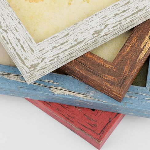 إطارات صور ريفية من puthiac مقاس 8 × 10، إطار خشبي متعثر لبيت المزرعة، مجموعة صور جدارية عتيقة، أكريليك مقاوم للكسر، جدار وطاولة، عمودي/أفقي، مطبوعات فنية عتيقة، مجموعة من 4 قطع in Kuwait