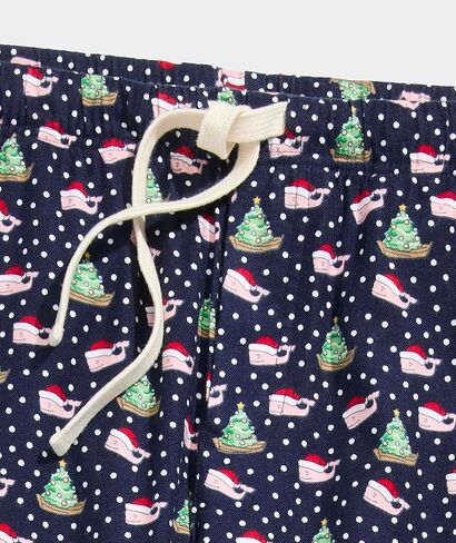 كرمة الكرم Flannel Pajama Pants، Santa Whale Navy، M in Saudi Arabia