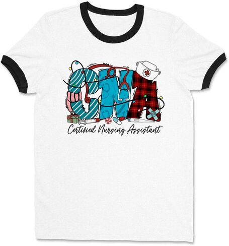 Winter CNA Certified Nursing Assistant Ringer Tee Shirt Unisex in Saudi Arabia