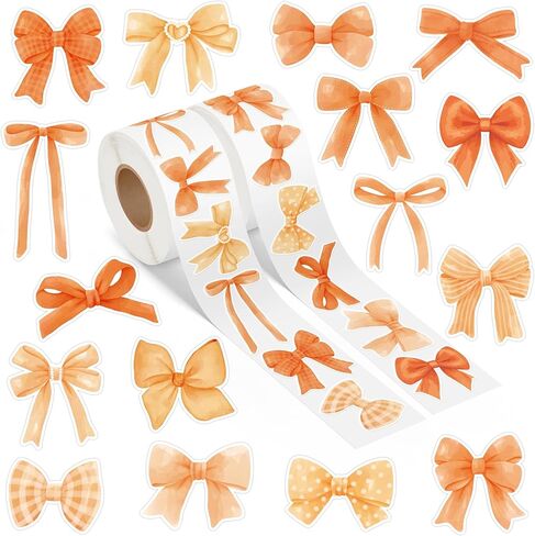 A1diee Black White Coquette Bow Sticker - 1000pcs ألوان مائية الزخرفة الجمالية قديمة من جمالية القوس المائي للفتيات الحرف المحمولة الحزب الزجاجة الماء ، 2 لفات 16 نمط in Kuwait