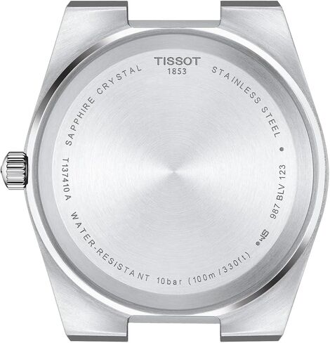 ساعة تيسوت للرجال Tissot PRX 316L بهيكل من الستانلس ستيل كوارتز، رمادي، ستانلس ستيل، 12 (T1374101109101) in Saudi Arabia