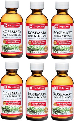 Rosemary Oil Blend or Skin and Hair - De La Cruz Rosemary Oil Blend Moisturizer with Castor, Avocado and Olive Oil - Topical Use Only 2 FL. OZ. (59 mL) (3 Bottles) in Saudi Arabia
