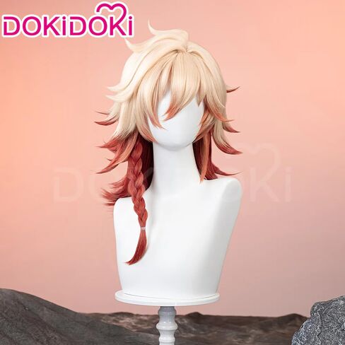 KIRA KIRA Mydei Wig Game Honkai: Star Rail Mydei 48cm Long Curly Golden Orange Gradient Hair Cosplay Party Wig for Women Men in Saudi Arabia