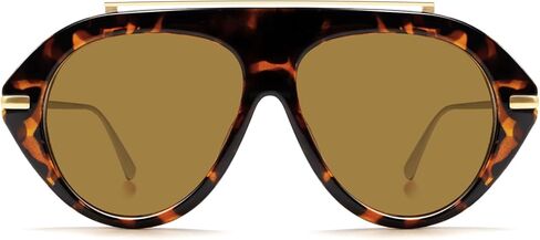 TYA Oversized Aviator Sunglasses for Women Men, Trendy Retro 70s Big Large Gold Vintage Aviators Sun Glasses in Saudi Arabia