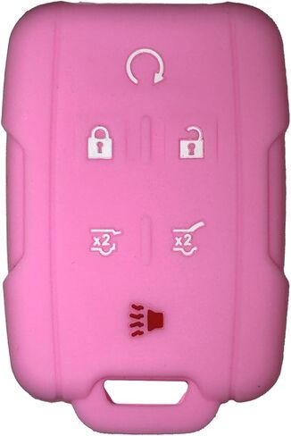 غطاء مفتاح فوب يوكون سوبربان: 6 أزرار غطاء حافظة مفتاح مناسب لجي إم سي يوكون XL دينالي تشيفي تاهو سوبربان 2015 2016 2017 2018 2019 2020 13577766 13577767 84540864 واقي حافظة أسود عن بعد in Kuwait