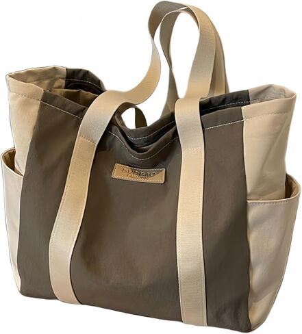Large Canvas Tote Bag - Utility Tote with 2 Side Pockets and Laptop Sleeve, heavy duty everyday tote in Saudi Arabia
