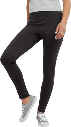Hanes Originals Ponte Leggings for Women, Yoga Pants for Women, Thick Weave, Wide Waistband, Ankle Length, S-M-L-XL in Saudi Arabia