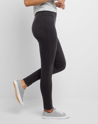 Hanes Originals Ponte Leggings for Women, Yoga Pants for Women, Thick Weave, Wide Waistband, Ankle Length, S-M-L-XL in Saudi Arabia