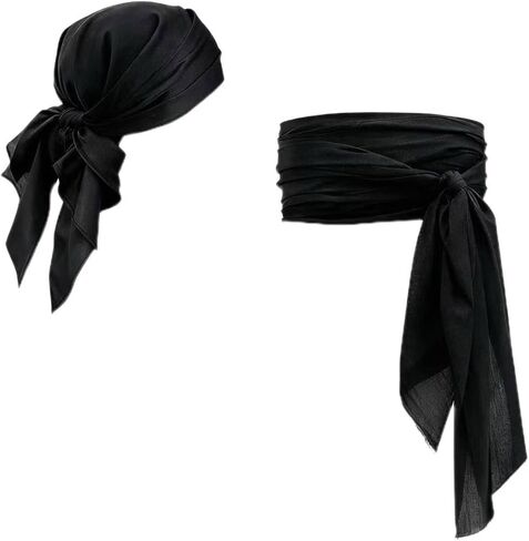 2025 Pirate Belt Headscarf 2 medieval Halloween costume accessories Belt Headscarf in Saudi Arabia