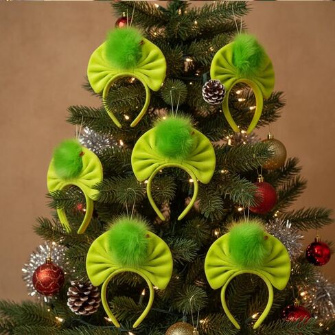 Christmas Headband Cute Xmas Holiday Hairband Christmas Cosplay Headpiece Party Favor Gift for Women in Saudi Arabia