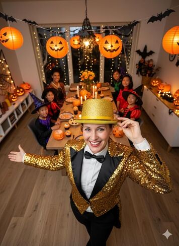 Tophat, Stunning Spotlight Effect Halloween Top Hat for Magician Performances Cosplay, Elegant Silver Hat in Saudi Arabia