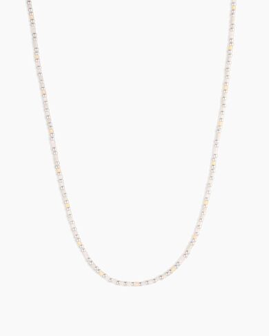 gorjana - Harbor Necklace 23-inch - 18k Gold Plated Brass - Pear Clasp - Synthetic Pearl Beads - Versatile Layering Accessory - Everyday Wear - Durable and Stylish in Saudi Arabia