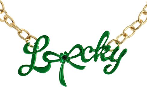 Betsey Johnson Jewelry Women's Paddy's Princess Lucky Bib Necklace in Saudi Arabia