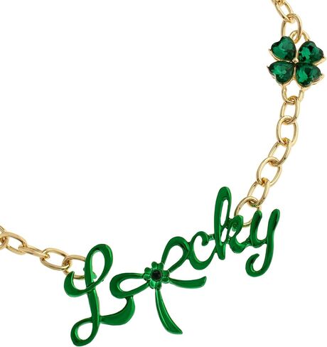 Betsey Johnson Jewelry Women's Paddy's Princess Lucky Bib Necklace in Saudi Arabia