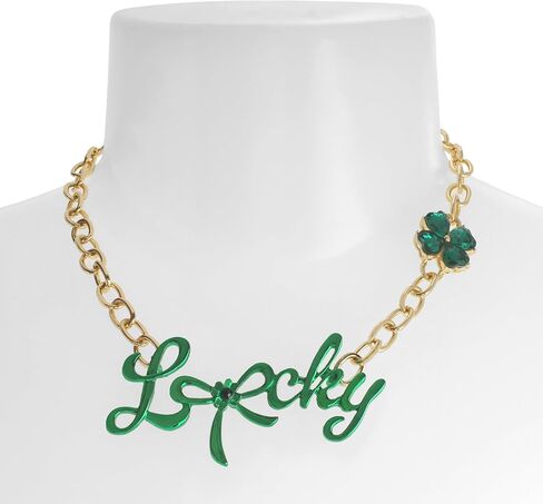 Betsey Johnson Jewelry Women's Paddy's Princess Lucky Bib Necklace in Saudi Arabia