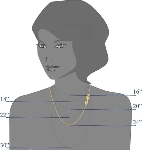 Jewelry Affairs 14k Yellow Gold Cable Link Chain Necklace, 0.6mm in Saudi Arabia