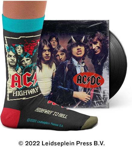 جوارب ACDC - هدايا لمحبي الموسيقى، جوارب قطنية، مقاس 8½–12½ in Kuwait