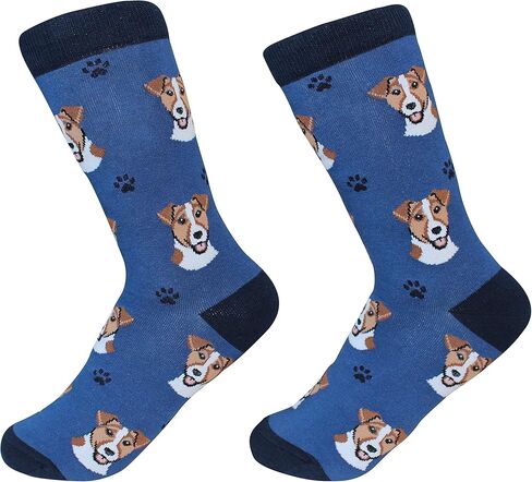 جوارب E&S Pets Jack Russell Terrier Dog Breed Socks للجنسين جورب الأب in Saudi Arabia