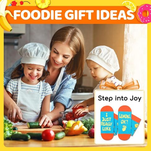 HAPPYPOP Fruit Gifts Ideas Socks - Hawaiian Tropical Banana Pineapple Lemon Socks in Saudi Arabia