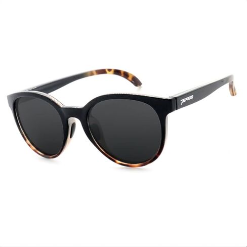 Pepper's Floating Collection Polarized Oval Sunglasses, Matte Grey/Emerald Green Mirror, 55X19X130MM in Kuwait