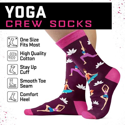 Yoga Gifts for Women - Yoga Socks, Perfect Present for Instructor, Unique Appreciation Gift for Teachers, Ideal Christmas Surprise for Women, Great Ideas For Stocking Stuffers in Saudi Arabia