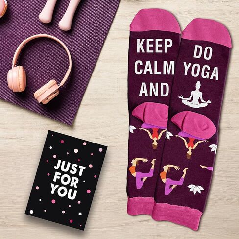 Yoga Gifts for Women - Yoga Socks, Perfect Present for Instructor, Unique Appreciation Gift for Teachers, Ideal Christmas Surprise for Women, Great Ideas For Stocking Stuffers in Saudi Arabia