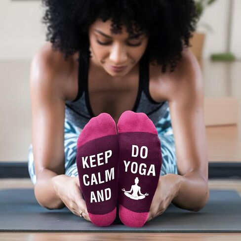 Yoga Gifts for Women - Yoga Socks, Perfect Present for Instructor, Unique Appreciation Gift for Teachers, Ideal Christmas Surprise for Women, Great Ideas For Stocking Stuffers in Saudi Arabia