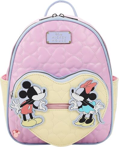 Disney Mickey Mouse and Minnie Mouse 10.5" Adult Mini Backpack With Movable Characters in Saudi Arabia