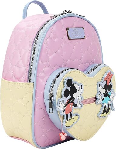 Disney Mickey Mouse and Minnie Mouse 10.5" Adult Mini Backpack With Movable Characters in Saudi Arabia