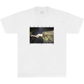 ROSALÍA Unisex-Adult Official Merch Lux Photo T-Shirt White in Saudi Arabia