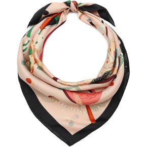 Kate Spade Women's Festive Party Silk Square Scarf, Stylish & Lightweight Neck Accessory in Kuwait