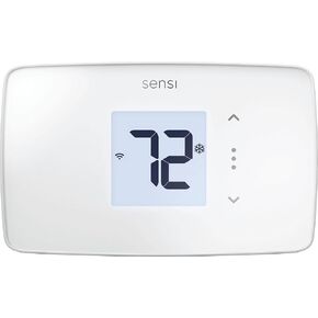 Sensi Lite Smart Thermostat, Data Privacy, Programmable, Wi-Fi, Easy DIY, Works With Alexa, Energy Star Certified, ST25, Most Systems C-Wire Not Required, Except On Heat/Cool Only and Heat Pump System in Kuwait