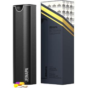 Extra Large Pill Organizer 7 Day, Aluminum Daily Pill Box, Weekly Travel Pill Case, Cute Pill Holder to Hold Vitamins, Medicines, Pills, Supplements in Kuwait