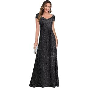 Mother of The Bride Dresses for Women V Neck Mermaid Sequin Formal Evening Dress with Sleeve in Kuwait