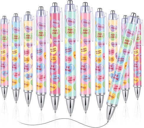 Yeaqee 48 Pcs Easter Party Favors Bulk Bunny Retractable Printing Pens Easter Egg Rabbit Carrot Chick Flower Ballpoint Pens 1.0 mm Black Ink for Kids Spring Party Gifts School Office Supplies in Saudi Arabia