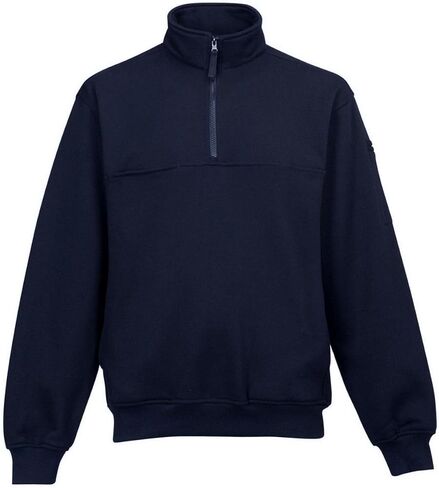 AFC Men's Quarter Zip Pullover Sweatshirt Black or Navy in 3x & 4x in Saudi Arabia