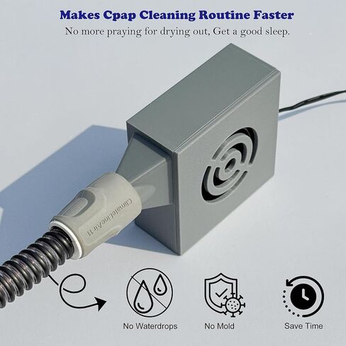 Upgraded CPAP Hose Dryer for All Standard 22mm Tubing, Cpap Tube Dryer Fan with Strong Wind for Quick Drying Hose, Cpap Cleaning Kit, Resmed Cpap Cleaner Supplies, Portable and Easy to Use in Kuwait