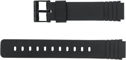 Casio 10224223 Black Rubber Watch Band 16mm (20mm) in Saudi Arabia
