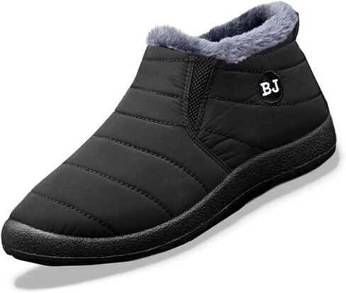 UOQAPRE Warm Snow Boots for Women and Men,Waterproof Outdoor Fur Lining Winter Shoes Lightweight Non-slip Ankle Bootie for Couple in Saudi Arabia